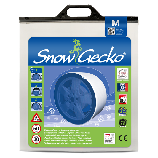 SnowGecko M product packaging front side