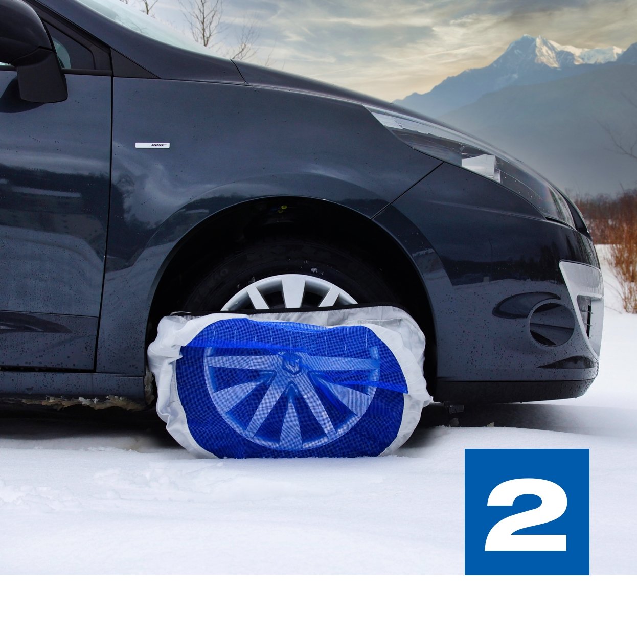 Mounting step 2 for SnowGecko traction device