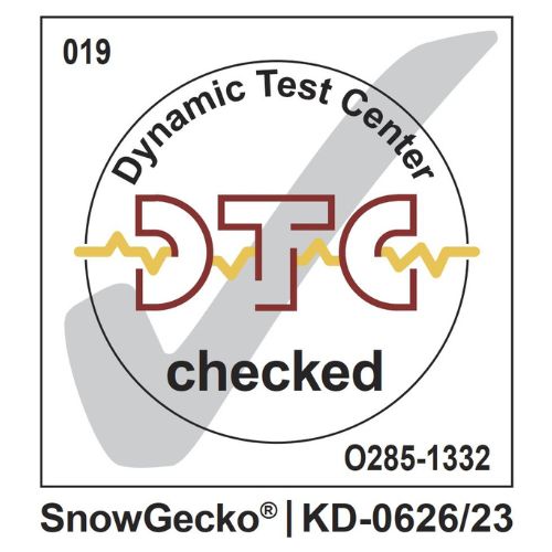 Logo SnowGecko complies with Swiss snow chain regulations