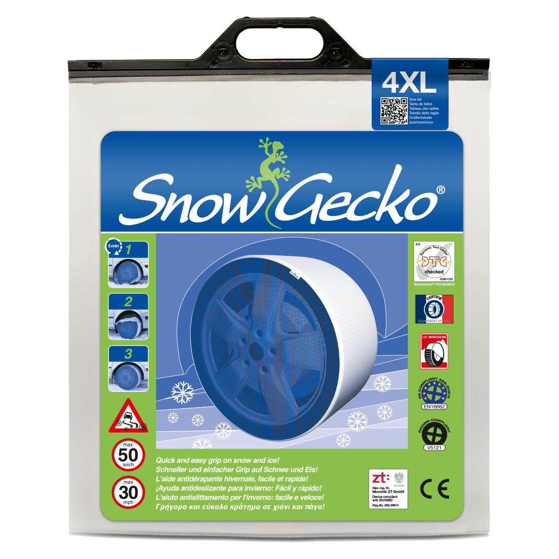 SnowGecko 4XL product packaging front side